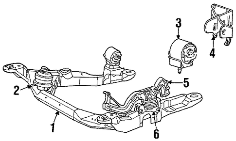 Sable ENGINE & TRANS MOUNTING 2
