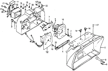 ELECTRICAL / EXHAUST / HEATER / FUEL/METER COMPONENTS for 1978 Honda ACCORD HATCHBACK #1