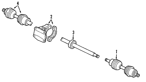 Front Drive Axle/Axle Shafts & Joints for 2008 Volvo S80 #1