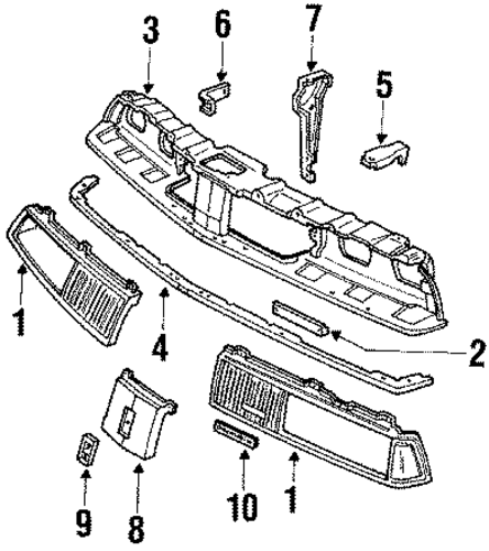 Delta 88 GRILLE & COMPONENTS