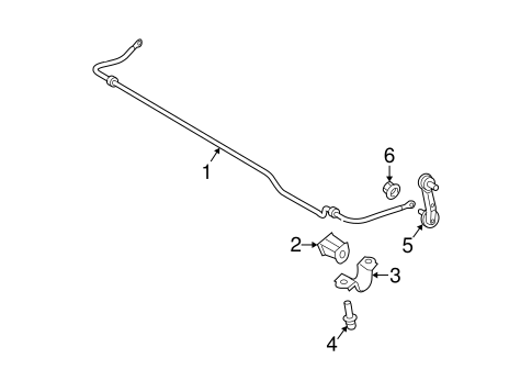 Stabilizer Bar & Components for 2007 Kia Spectra #0