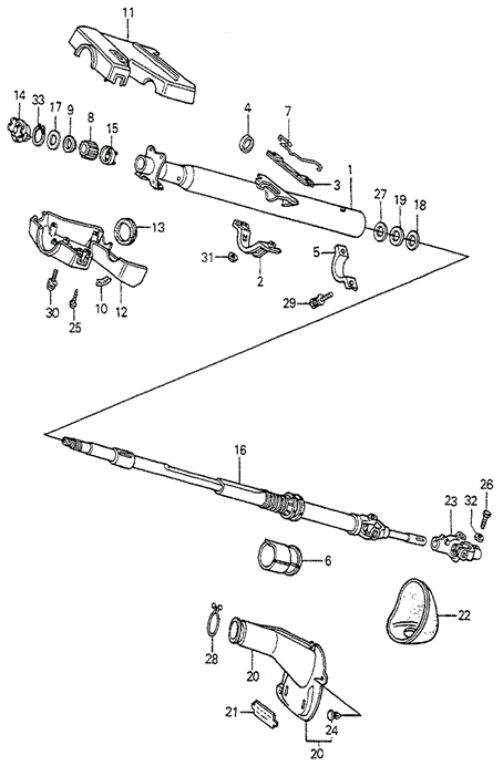 Chassis/Steering Column for 1982 Honda ACCORD HATCHBACK #1