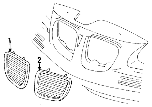 Grand Am GRILLE & COMPONENTS