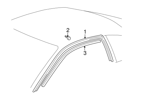 Body/Exterior Trim - Roof for 2002 Toyota Solara #1
