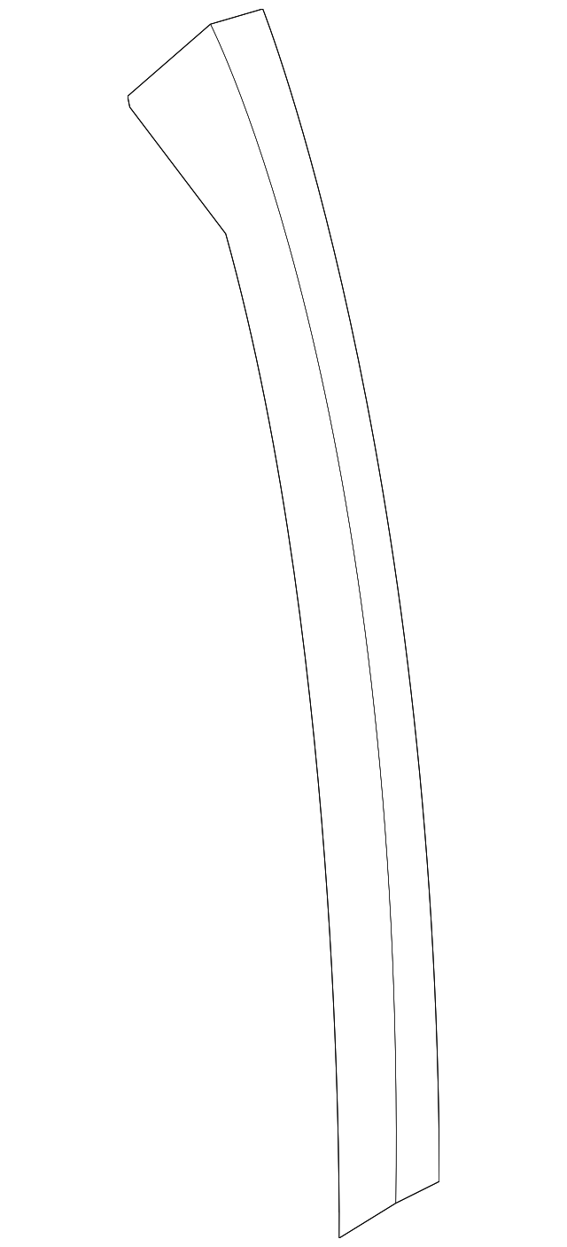 13123710 Деталь CENTER PLR TRIM, LEFT