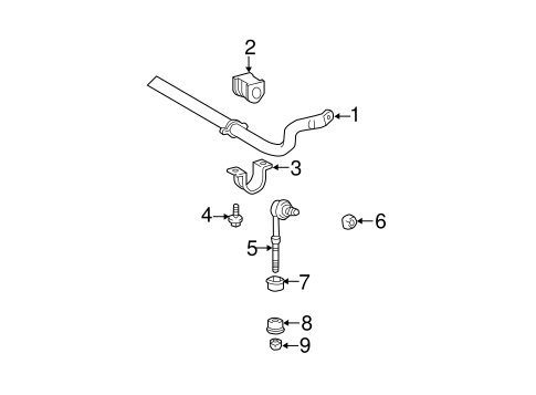 REAR SUSPENSION/STABILIZER BAR & COMPONENTS for 2014 Scion tC #1