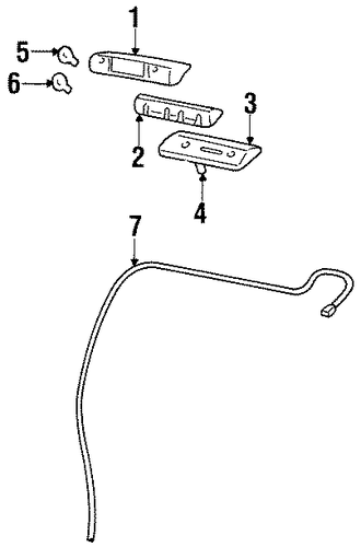 K3500 Pickup HIGH MOUNT LAMPS