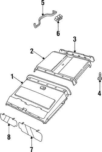 Defender 90 INTERIOR TRIM - ROOF