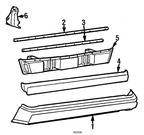 Conquest BUMPER ASSEMBLY - REAR