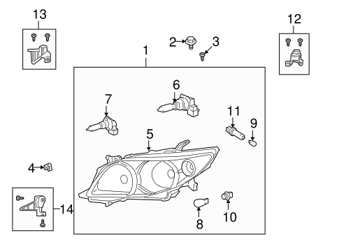 ELECTRICAL/BULBS - CHASSIS for 2009 Toyota Corolla #2