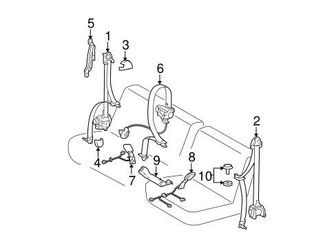 ELECTRICAL/FRONT SEAT BELTS for 2006 Toyota Tundra #3
