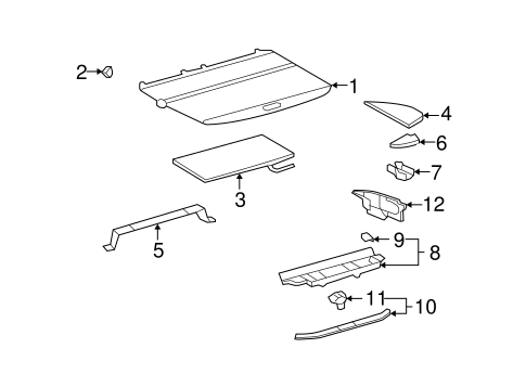 BODY/INTERIOR TRIM - REAR BODY for 2006 Toyota Highlander #1