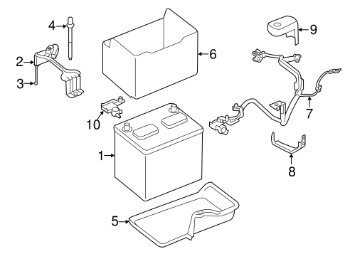 Battery & Related Components for 2017 Subaru Legacy #0