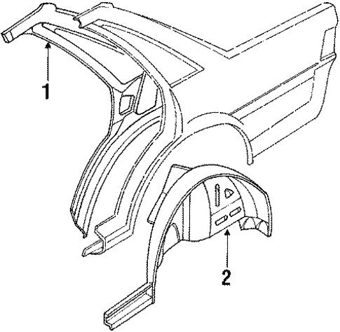 Inner Components for 1992 Subaru Loyale #1