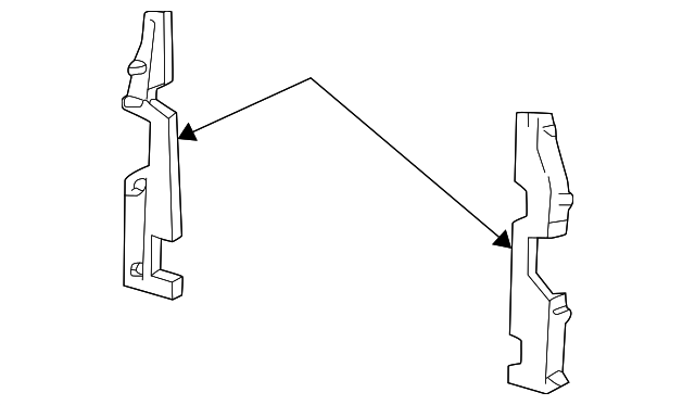 4F2Z-8311-AA Деталь AIR DEFLECTOR, LEFT