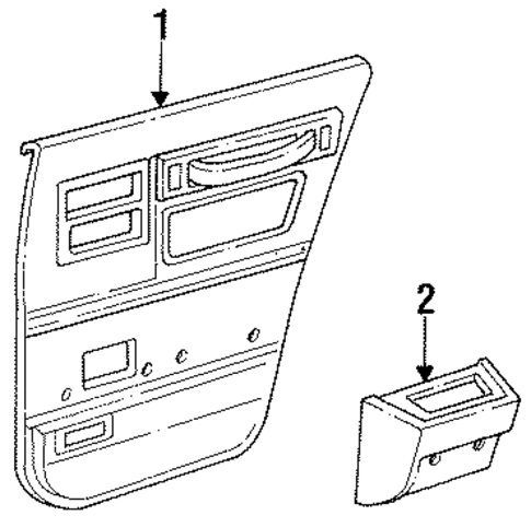 LeBaron INTERIOR TRIM - REAR DOOR