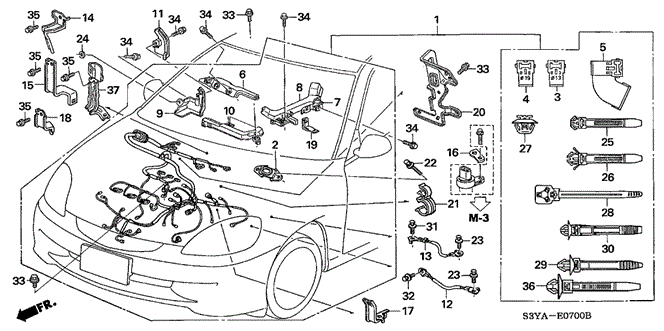 Engine/Engine Wire Harness for 2004 Honda INSIGHT #1
