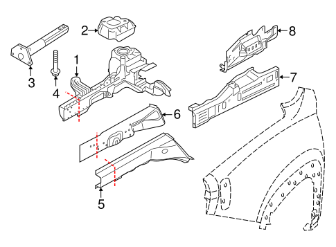Rails & Components for 2015 Jeep Renegade #0