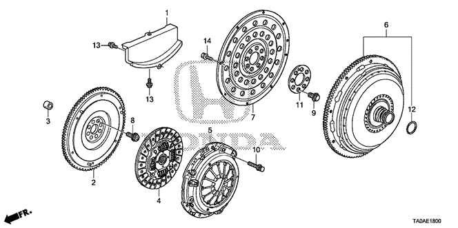 Engine/Clutch - Torque Converter (L4) for 2012 Honda ACCORD SEDAN #1