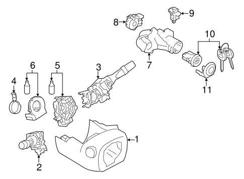 Shroud, Switches & Levers for 2015 Subaru Legacy #0