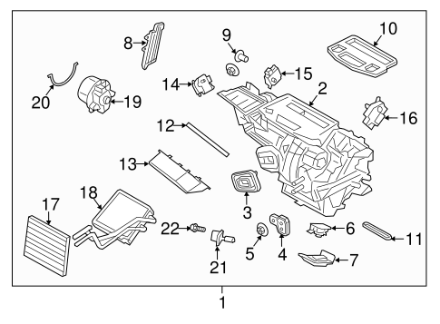 HVAC/Heater Components for 2017 Ford Fiesta #1