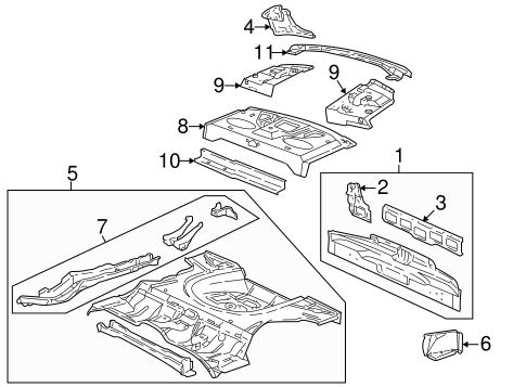 Sunfire REAR BODY & FLOOR 2