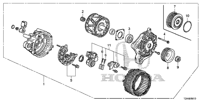 ENGINE/ALTERNATOR (MITSUBISHI) (L4) for 2014 Honda ACCORD SEDAN #1