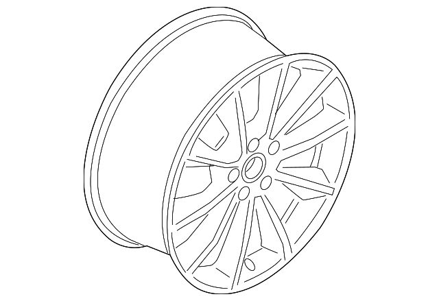 FR3Z-1007-L Деталь WHEEL, ALLOY