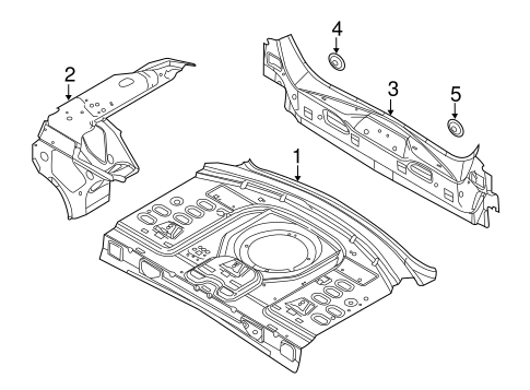 Rear Body for 2010 Lincoln MKS #0