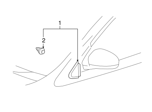 BODY/EXTERIOR TRIM - PILLARS for 2012 Scion iQ #1