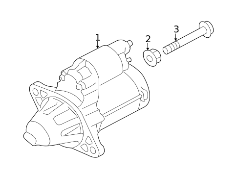 Starter for 2020 Subaru Legacy #0