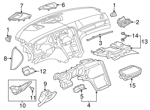 9-5 INSTRUMENT PANEL COMPONENTS