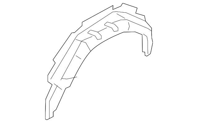 BK3Z-6127887-A OUTER WHEELHOUSE, LEFT
