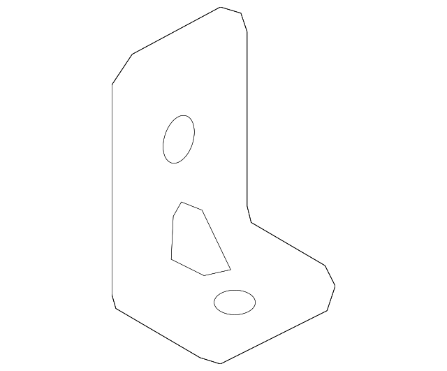 BK3Z-6161216-A FRONT PANEL LOWER BRACE, LEFT