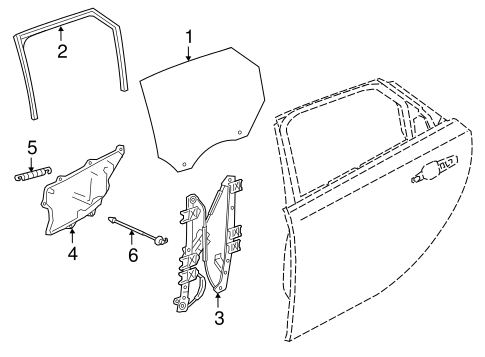 XF GLASS - REAR DOOR