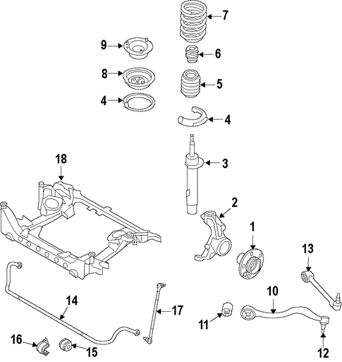 Front Suspension for 2009 BMW 535i xDrive #0