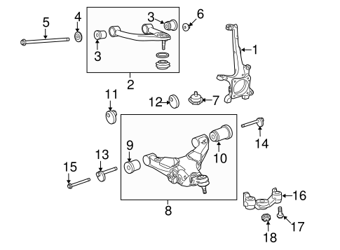 FRONT SUSPENSION/SUSPENSION COMPONENTS for 2014 Toyota Tundra #3