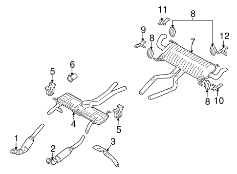 Range Rover EXHAUST COMPONENTS