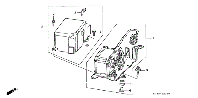 CHASSIS/AUTO CRUISE for 1992 Honda CIVIC HATCHBACK #1