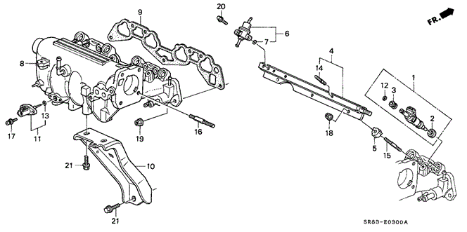 Engine/Intake Manifold for 1993 Honda CIVIC COUPE #1
