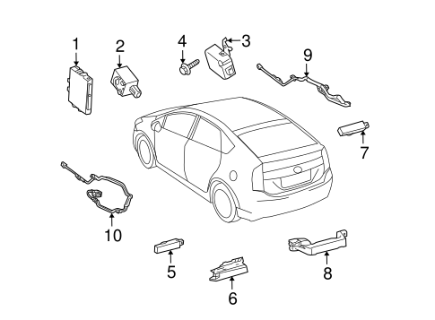 ELECTRICAL/KEYLESS ENTRY COMPONENTS for 2012 Toyota Prius #1