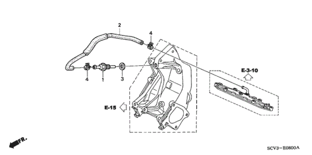 Breather Tube for 2006 Honda Element #0