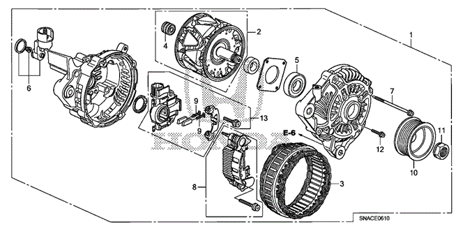 ENGINE/ALTERNATOR (MITSUBISHI) (1.8L) for 2011 Honda CIVIC SEDAN #1
