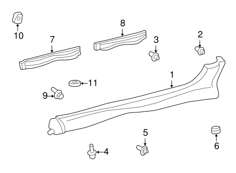 BODY/EXTERIOR TRIM - PILLARS for 2005 Toyota Echo #2