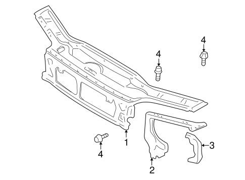 S60 RADIATOR SUPPORT