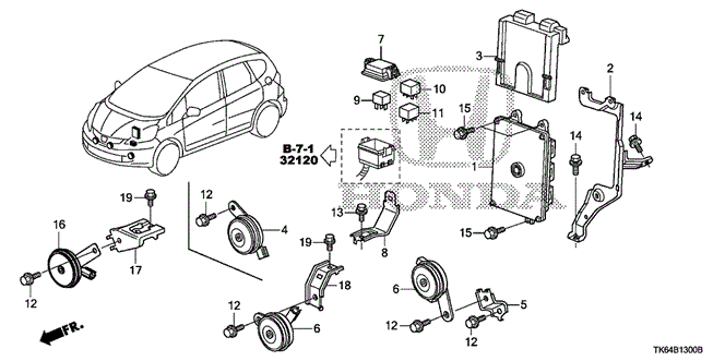 Horn Assembly (High) Horn Assembly (High)