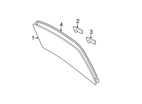 BODY/GLASS & HARDWARE - BACK for 2007 Toyota Camry #2