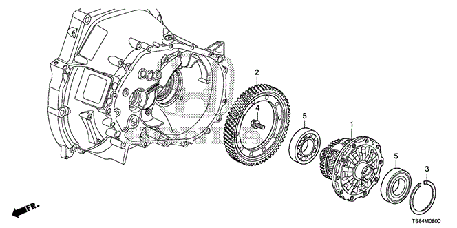 TRANSMISSION - MANUAL/MT DIFFERENTIAL (1.8L) for 2012 Honda CIVIC COUPE #1
