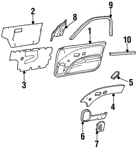 SC1 INTERIOR TRIM - DOOR