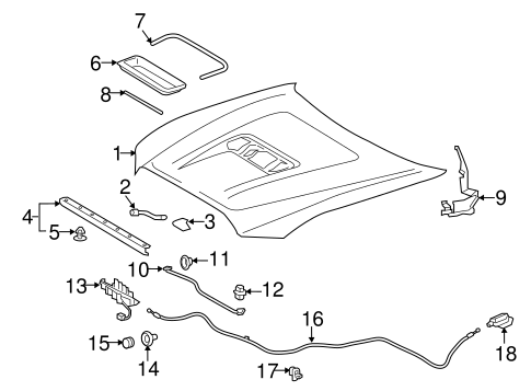 BODY/HOOD & COMPONENTS for 2016 Toyota Tacoma #1